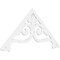 Ekena Millwork Pitch Finley Architectural Grade PVC Gable Pediment, 72"W x 33"H x 1"P (11/12) GPP072X033X100FIN - alternate 1